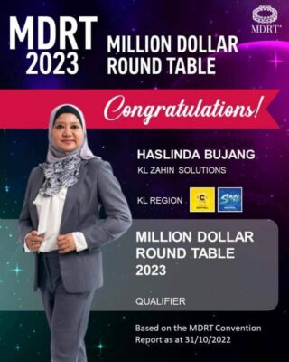 Big congrats to @haslinda.bujang on your 4th times MDRT! You’re an inspiration!

Your amazing accomplishment set an example for everyone at @zahinsolutions. 

Wanna be like her? 

Come join us. Be an AIA Life Planner with @zahinsolutions. We will guide you in your success journey! 

#zahinsolutions 
#aiapublictakaful 
#wealthplanner